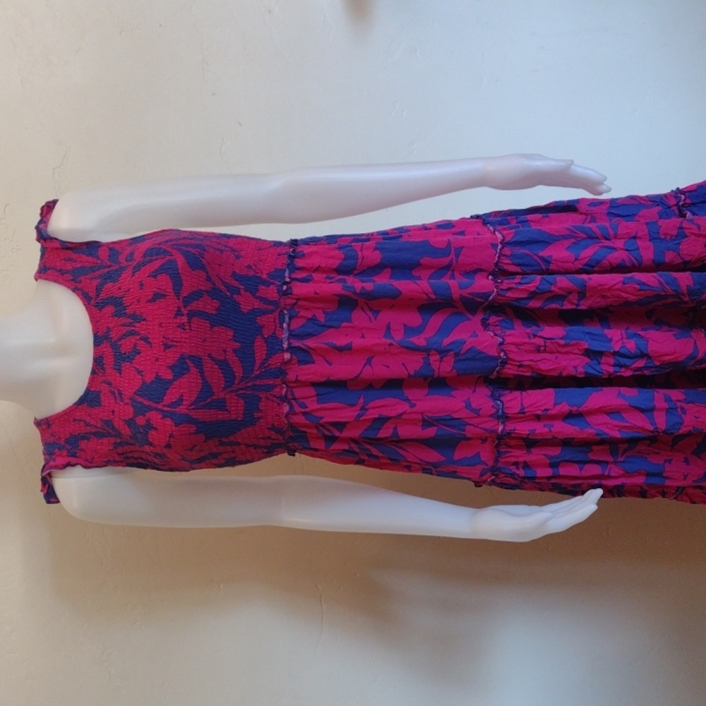 Able The Label pink and blue maxi dress